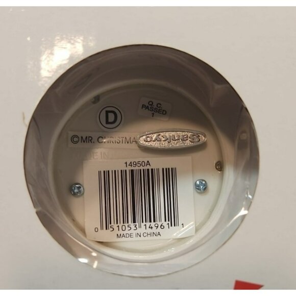 Mr Christmas “Santa In Chimney” Porcelain Music Box 2002 New In Box - Picture 8 of 10